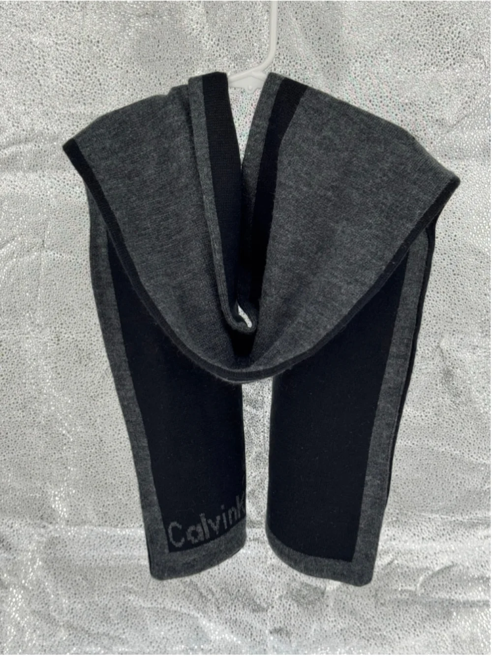 Men's Calvin Klein Scarf One Size Grey Black